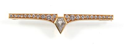 Diamantbrosche zus. ca. 0,80 ct - Schmuck online auction