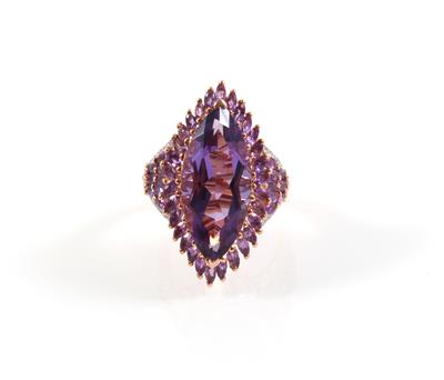 Amethyst Brillantring - Schmuck online auction