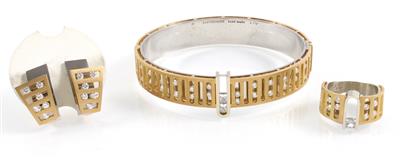 Diamantgarnitur zus. ca. 3,50 ct - Schmuck online auction