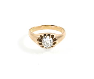 Altschliffdiamant Solitärring ca. 0,80 ct - Schmuck online auction