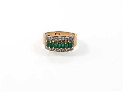 Brillant Smaragd Ring - Schmuck online auction