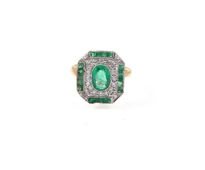 Brillant Smaragdring - Schmuck online auction