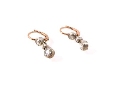 Diamantrauten Ohrringgehänge zus. ca. 0,40 ct - Gioielli