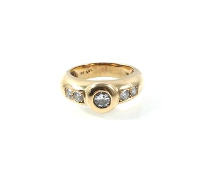 Brillantring zus. ca. 0,90 ct - Schmuck online auction