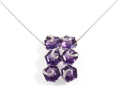 Amethystcollier 29,26 ct - Schmuck