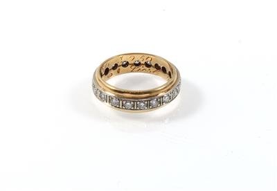 Brillantmemoryring zus. ca. 0,70 ct - Klenoty