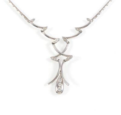 Diamantcollier zus. ca. 0,60 ct - Schmuck