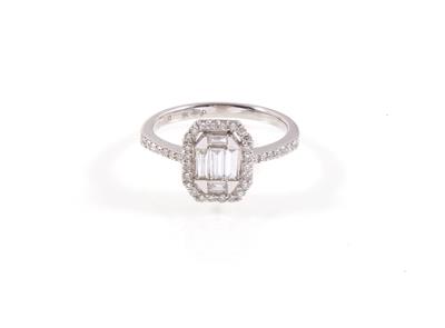 Diamantring zus. 0,53 ct - Schmuck