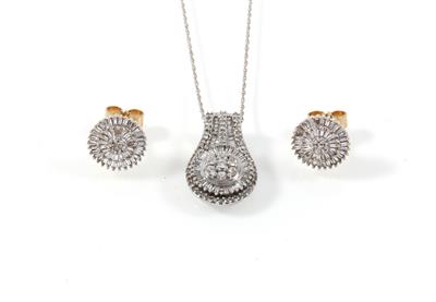 Diamantgarnitur zus. ca. 1 ct - Jewellery