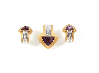 Brillant Amethyst Damenschmuckgarnitur - Jewellery