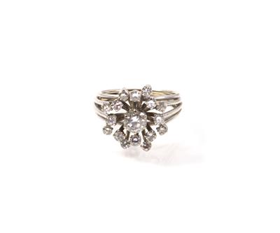 Brillant-Diamantdamenring zus. ca. 1,00 ct - Jewellery