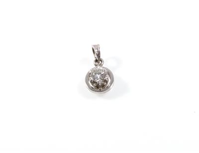 Brillantsolitäranhänger 0,36 ct - Sommerauktion Schmuck