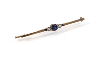 Saphir Imitationssteinstabbrosche - Jewellery