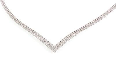 Brillantcollier zus. ca. 8,40 ct - Sommerauktion Schmuck