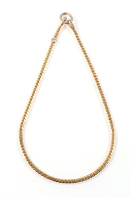 Brillantcollier zus. ca. 0,65 ct - Klenoty