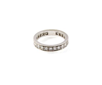 Brillantmemoryring zus. ca. 1 ct - Sommerauktion Schmuck