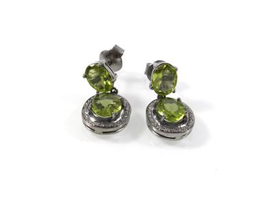 Diamant Peridotohrgehänge - Schmuck