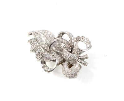 Diamantbrosche zus. ca.4,50 ct - Schmuck