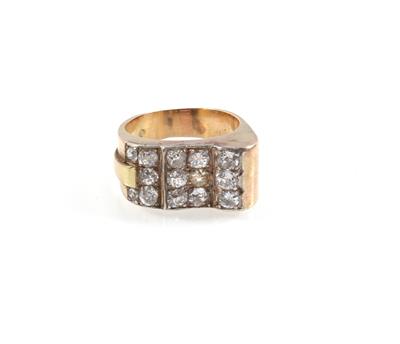 Diamant Ring zus. ca. 1,30 ct - Gioielli