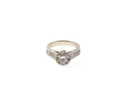 Diamantdamenring zus. ca. 0,90 ct - Klenoty