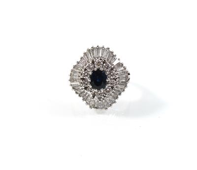 Diamant Saphirring - Klenoty