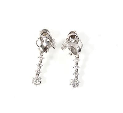 Brillantohrclips zus. ca. 2,25 ct - Jewellery