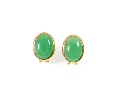 Chrysoprasohrclips - Schmuck