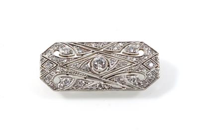 Diamantbrosche zus. ca. 1,20 ct - Jewellery
