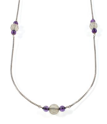 Amethyst Bergkristallhalskette - Schmuck