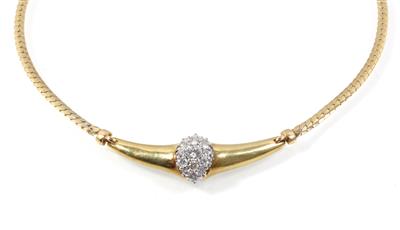 Brillantcollier zus. ca. 0,70 ct - Klenoty