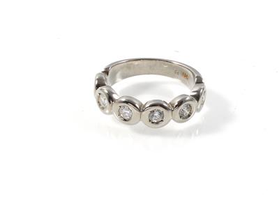 Brillantmemoryring zus. ca. 0,45 ct - Schmuck