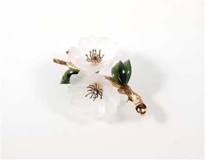 Brillantblütenbrosche - Jewellery