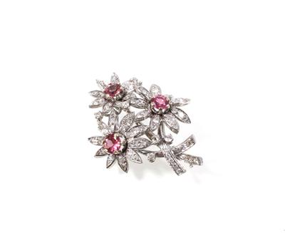 Diamant Turmalinbrosche - Jewellery