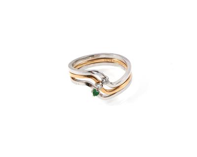 3 Achtkantdiamant Smaragdringe - Jewellery