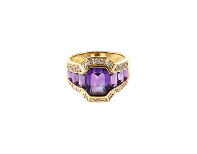 Brillant Amethystring - Schmuck