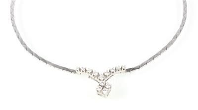 Brillantcollier zus. ca. 0,50 ct - Schmuck