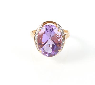 Brillant Amethyst Ring - Schmuck