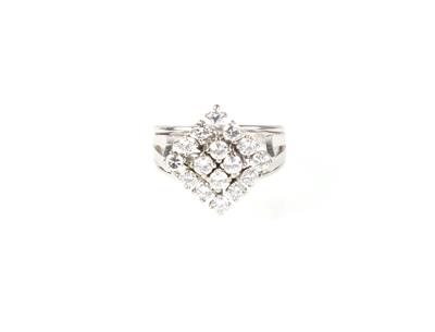 Brillantring zus. ca. 1,10 ct - Klenoty