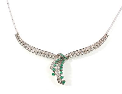 Diamant Smaragdcollier - Jewellery