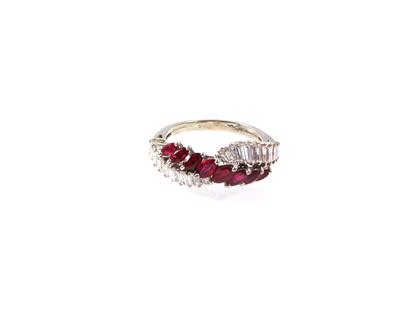 Diamant Rubin Ring - Schmuck