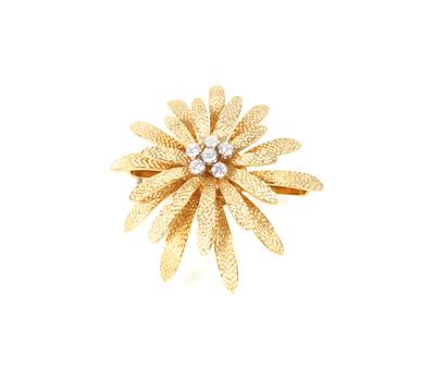 Brillantbrosche zus. ca.0,60 ct - Schmuck