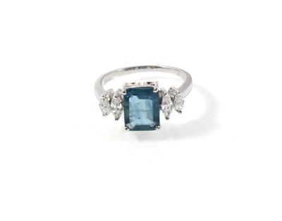 Diamant Saphirring - Schmuck