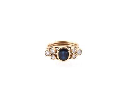 Brillant Saphir Ring - Klenoty