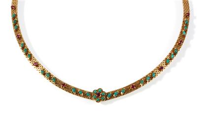 Rubin Türkiscollier - Jewellery