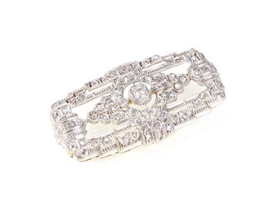 Diamantbrosche zus. ca. 0,15 ct - Jewellery