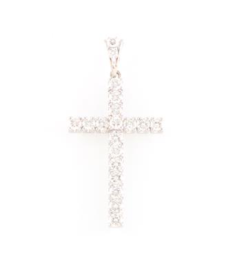 Brillantkreuz zus ca. 1,40 ct - Schmuck