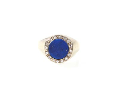Achtkantdiamant Lapis Lazuli Ring - Schmuck