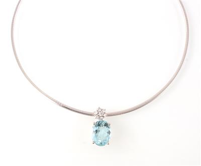 Brillant Aquamarinanhänger - Jewellery