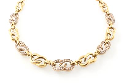 Brillantcollier zus. ca. 1,40 ct - Klenoty