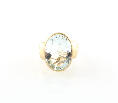 Aquamarinring ca. 12,70 ct - Schmuck